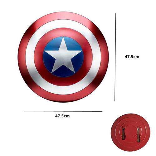 Full Metal Captain America Shield Cosplay Prop Halloween Car