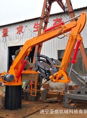 三轮车改装旋转抓木机车载抓木器木材起重机固定式抓木机价格