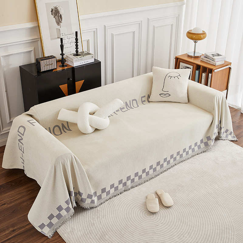 一通用四季沙发巾盖布沙发罩布雪全欧风防片式高级猫爪北感套尼尔