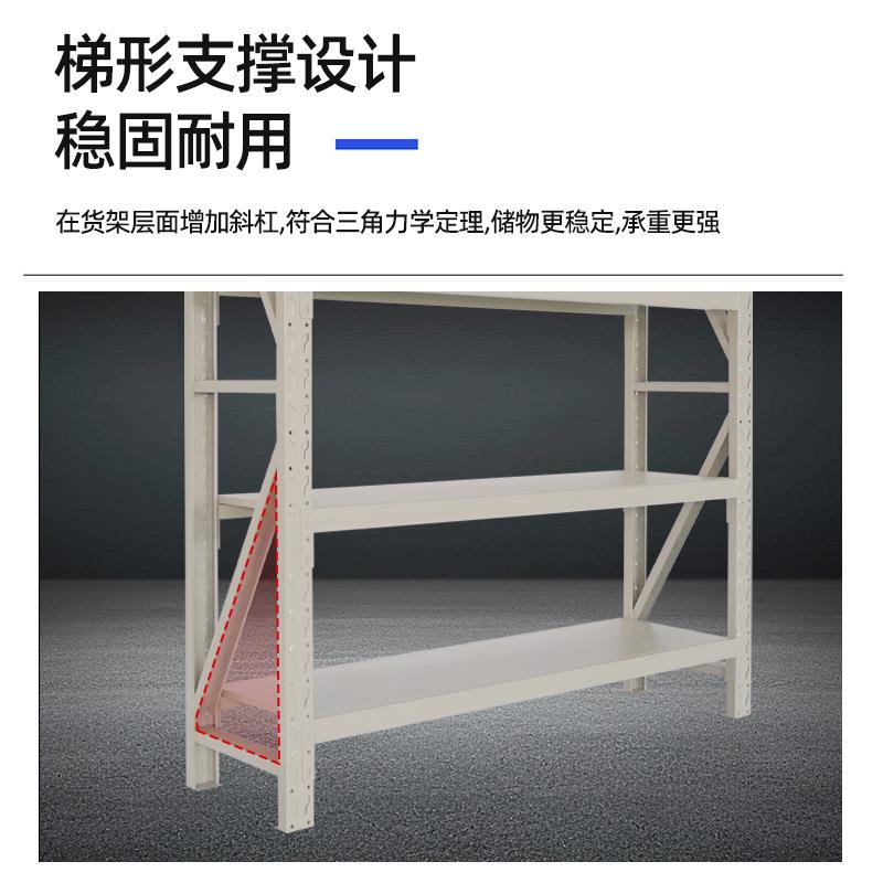 家用货架置物架多层阳台收纳落地杂物超市快递仓库储物角钢铁架子