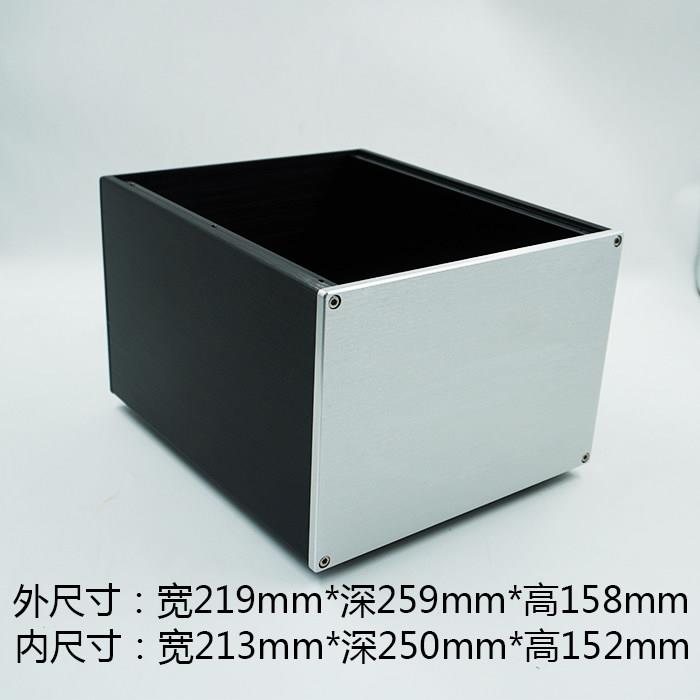 18*25全9前功放机箱 电级源5219*158*滤波外壳 多用途diy 铝合金