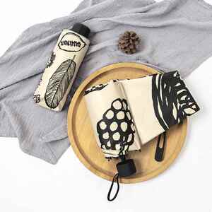 轻便小巧五折口袋迷你伞晴雨伞两用女防晒防紫外线折叠太阳伞