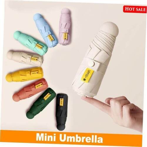Mini Pocket Umbrella Women UV Small Umbrellas 260g Rain Wome