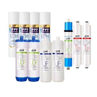 纯水机耗材滤芯配件 净健双出水净水器通用10寸家用净水机两年套装