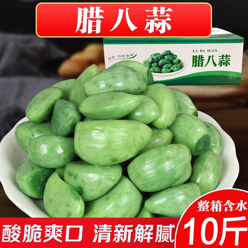 正宗腊八蒜商用餐饮山东醋泡大蒜翡翠绿蒜糖蒜腌制下饭菜蒜头咸菜