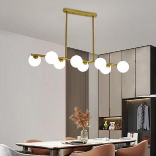 长条魔豆灯餐吊灯北欧现代客厅灯餐桌吊灯吧台个性 创意长吊灯灯饰