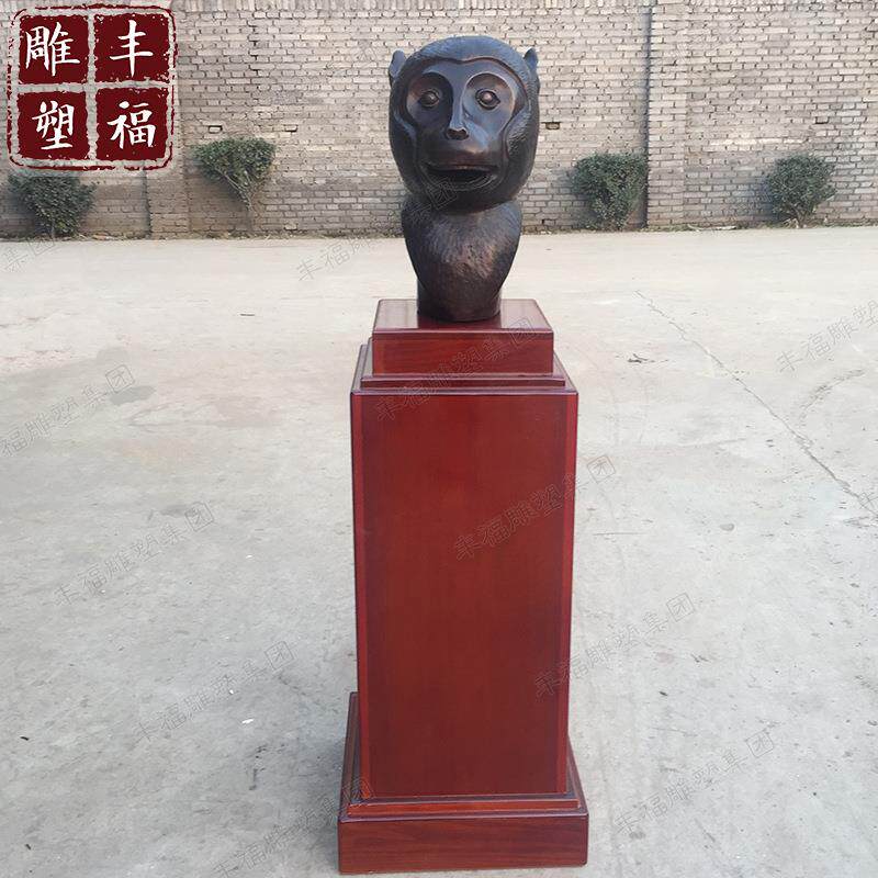 仿圆明园十二兽首 铸铜十二兽首铜像十二兽头铜雕塑 十二生肖铜像
