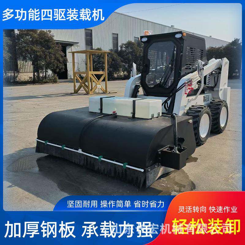 JC45型轮式滑移装载机建筑工程液压柴油多功能铲车装载机四驱铲车