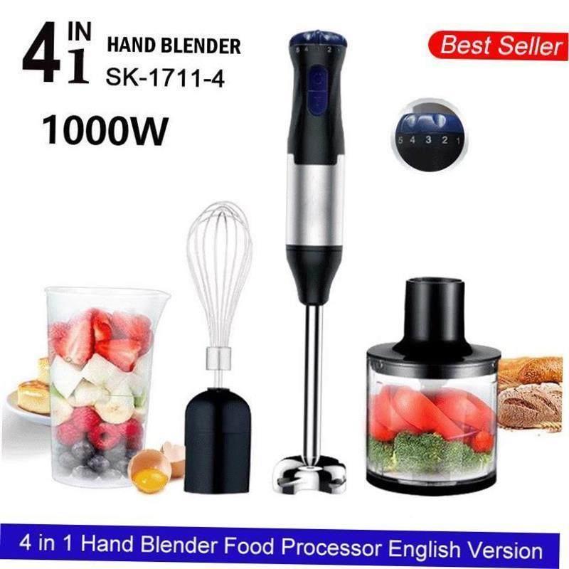 hand blender english version 4in1 food processor whisk mixer - 实物图