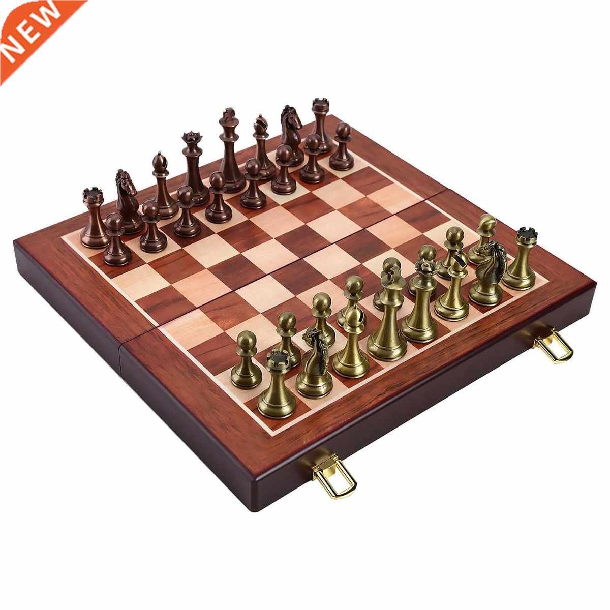 International Chess Set Folding Wooden Chess Bod Classic