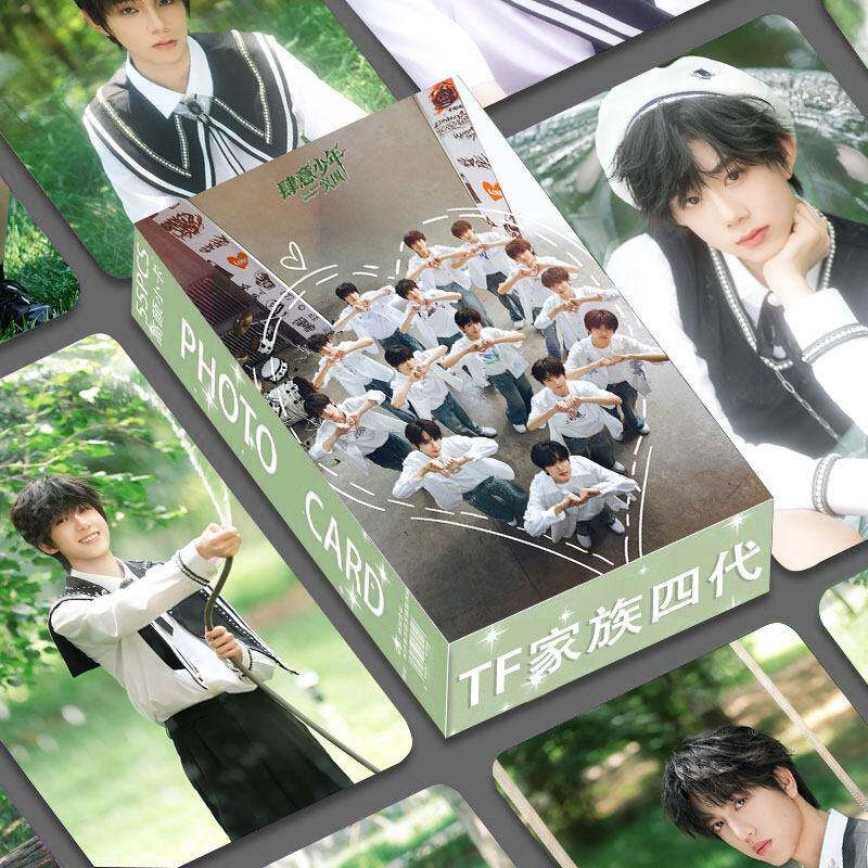 TF家族四代周边55张高颜盒装小卡汪浚熙陈奕恒不重覆周边LOMO卡片 - 实物图