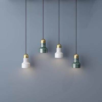 北欧卧床头小吊灯长线室简约大理石创意个性现代设计师餐厅吧台灯