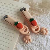 carrot clippers shaped scissors and Cute stylish nail