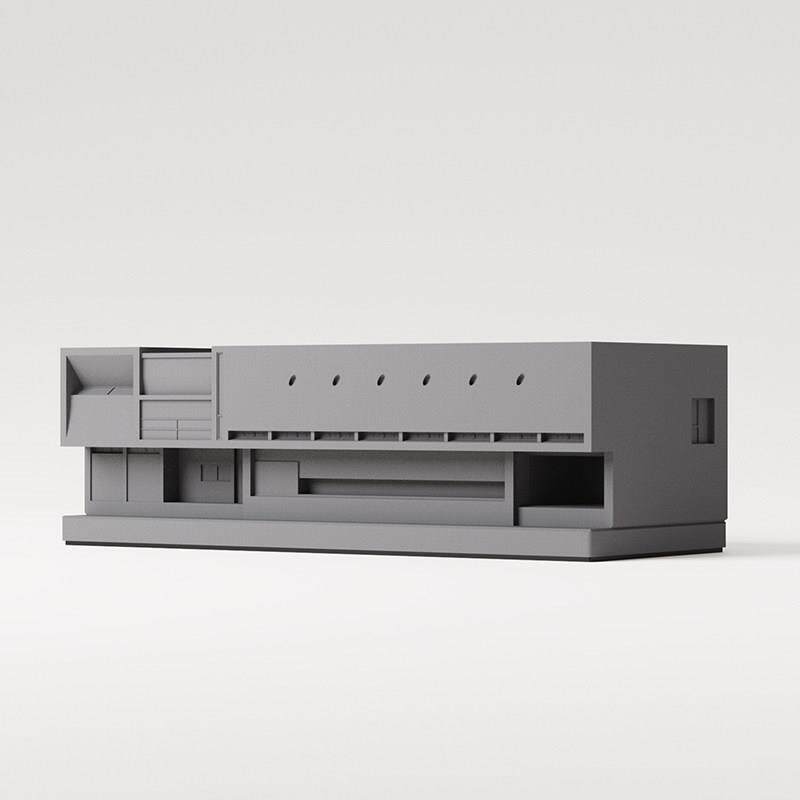 LYB-WH-0水泥微建筑收纳盒约治面愈桌笔筒摆简示件玄关前台展礼物