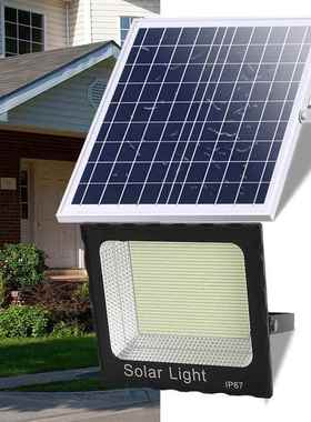 新款太阳能户外投光灯家用庭院灯超亮大功率防水室内外花园道路灯