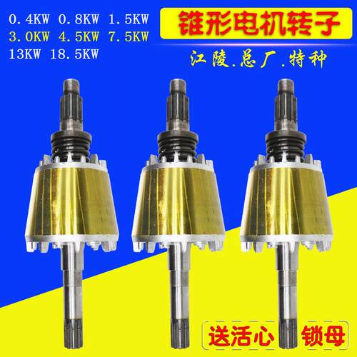 锥形电机转子ZD型三相异步高扭矩工业级电动葫芦起重机配件