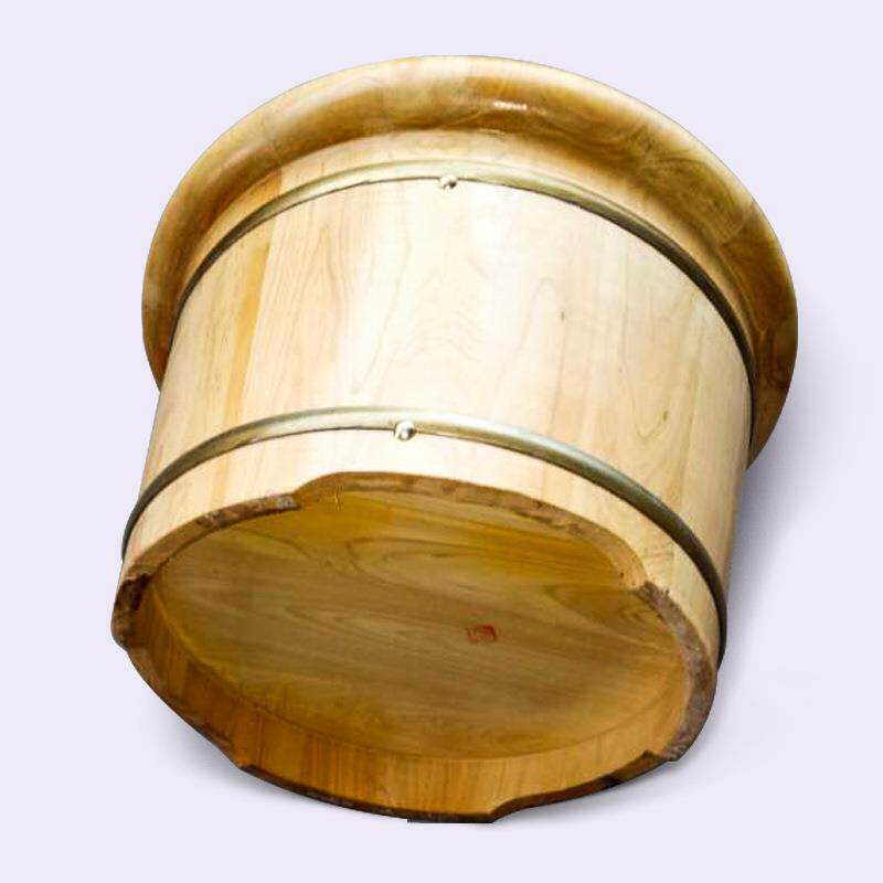 实木ZSD足盆香柏木无节泡脚盆家6用足疗生养保健盆2包边洗浴脚木