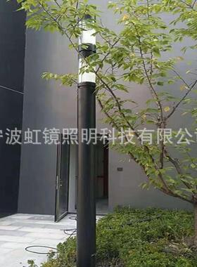 自己工厂虹镜照明余姚厂家圆管柱灯2*30WLED可转动脱卸