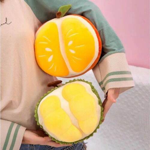 Creative Cartoon Plush Durian Cushion Lifelike Cute Fruit