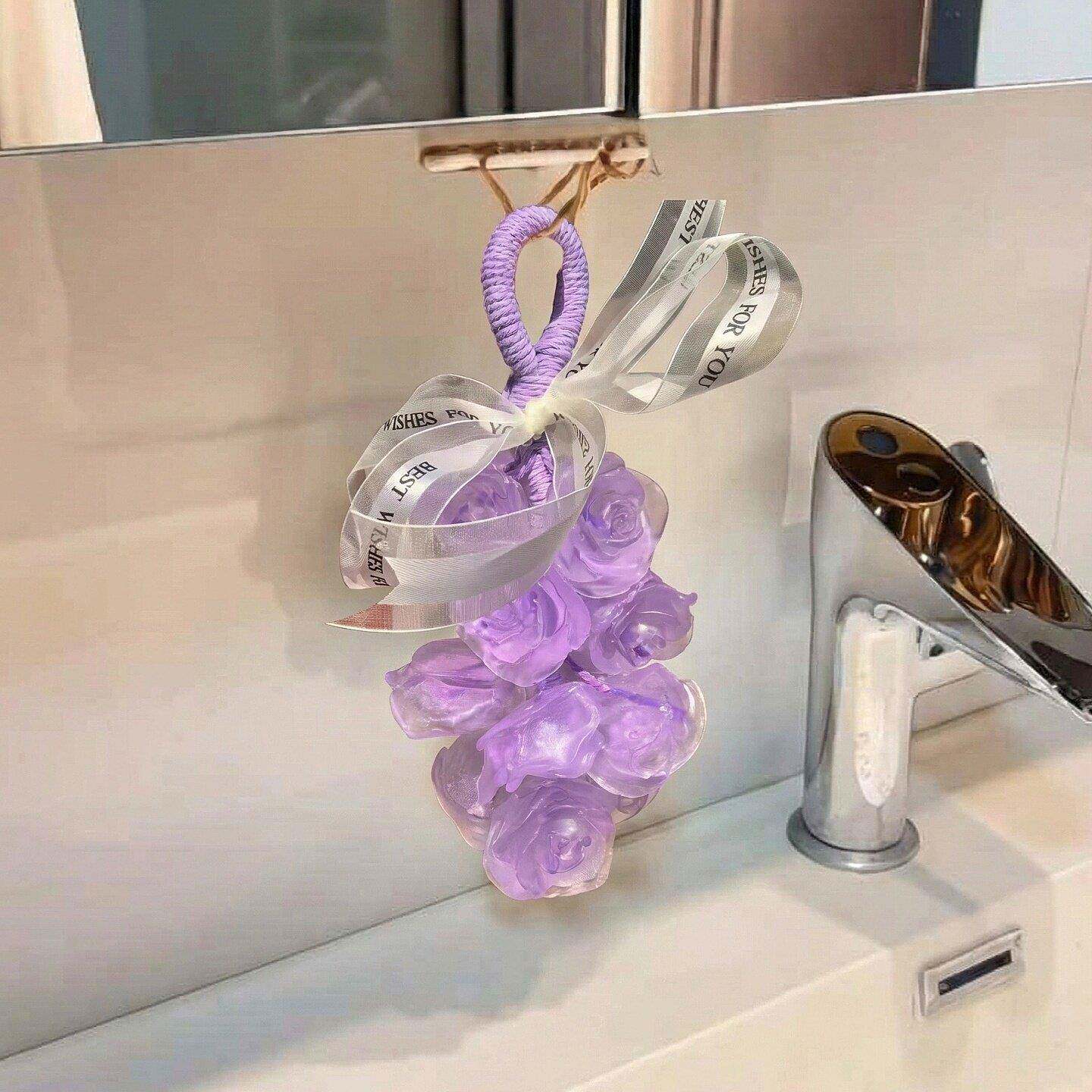 香皂伴手礼玫瑰花手工香皂礼盒创意水晶家用洗手肥皂高颜值香薰皂