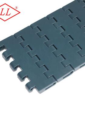 T-1000-83.8平板型网带POM节距25.4墨绿色输送网带