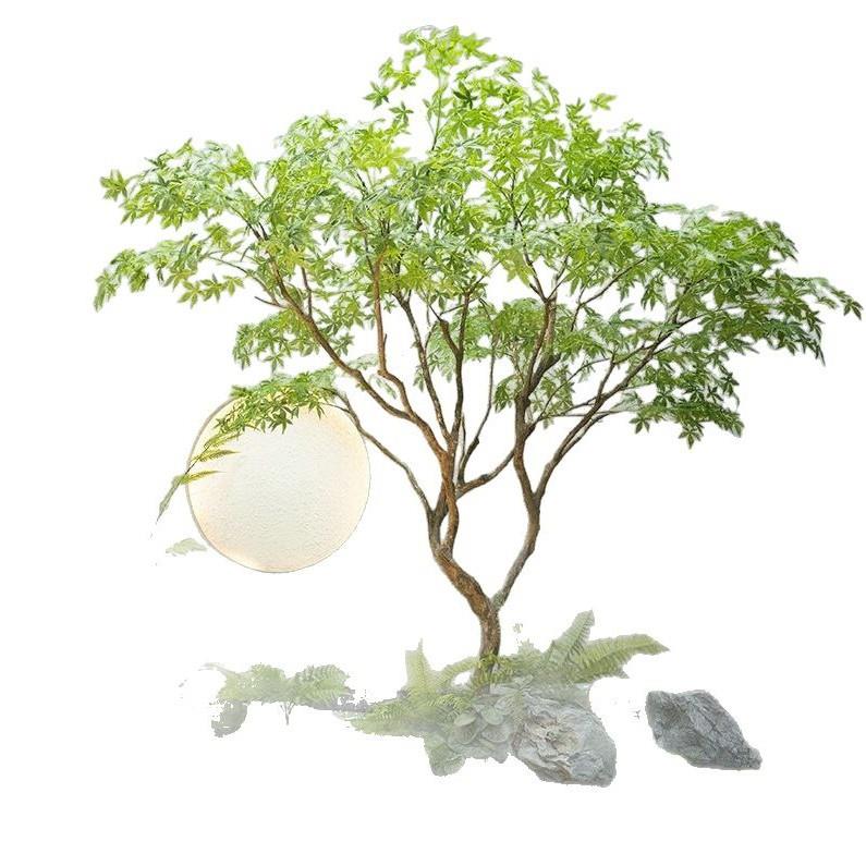 仿真青枫树装饰假树枫叶树室内橱窗绿植日式造景仿生植物真