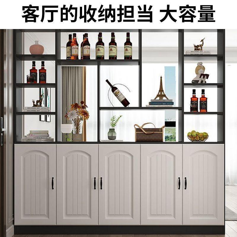 现代简约玄关隔断柜多功能鞋柜酒柜一体客厅门厅置物架其他绢花