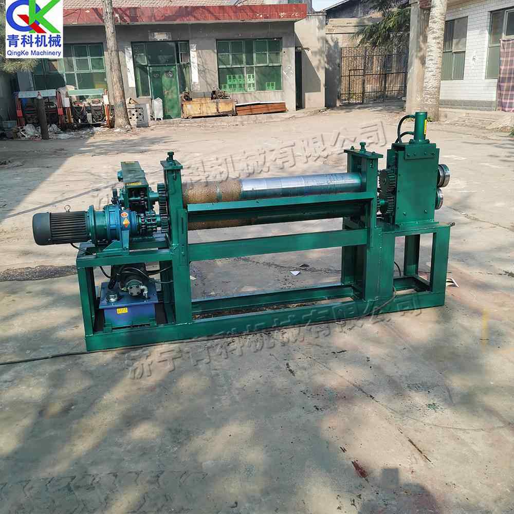 卧式油桶拆解厂滚切机电动三合一铁桶剪切机废旧油桶切割压平机