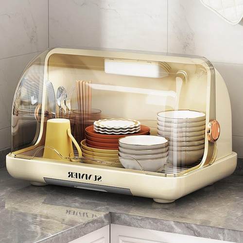麦比梵碗筷餐具收纳盒家用碗碟收纳架厨房置物架放碗收纳架台面沥水碗架摆件垫垫床笠拉车