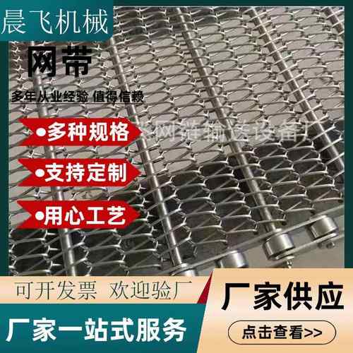 厂家供应04不锈钢乙型网带输送带传送链条药品食品传动网带