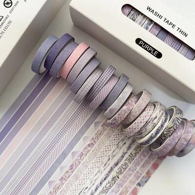 20 Pcs vintage style slim Washi Tape Set Scrapbooking Diy Jo