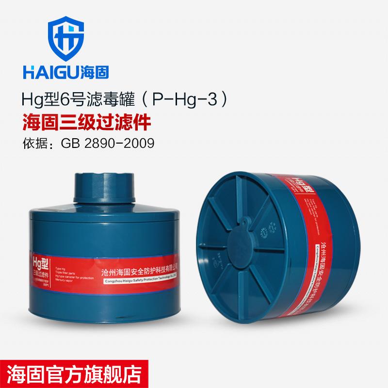 HG-ABS/P-Hg-3滤毒罐汞蒸汽滤毒罐6号海固活性炭汞3级滤毒罐