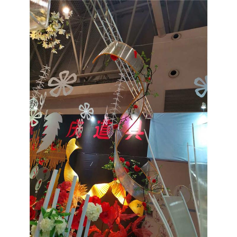 婚礼庆典现场装饰螺旋 自由曲线扭转婚庆道具