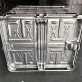 带铁架塑料吨桶批发 桶 供应1000L不锈钢化工方形桶 白色IBC集装