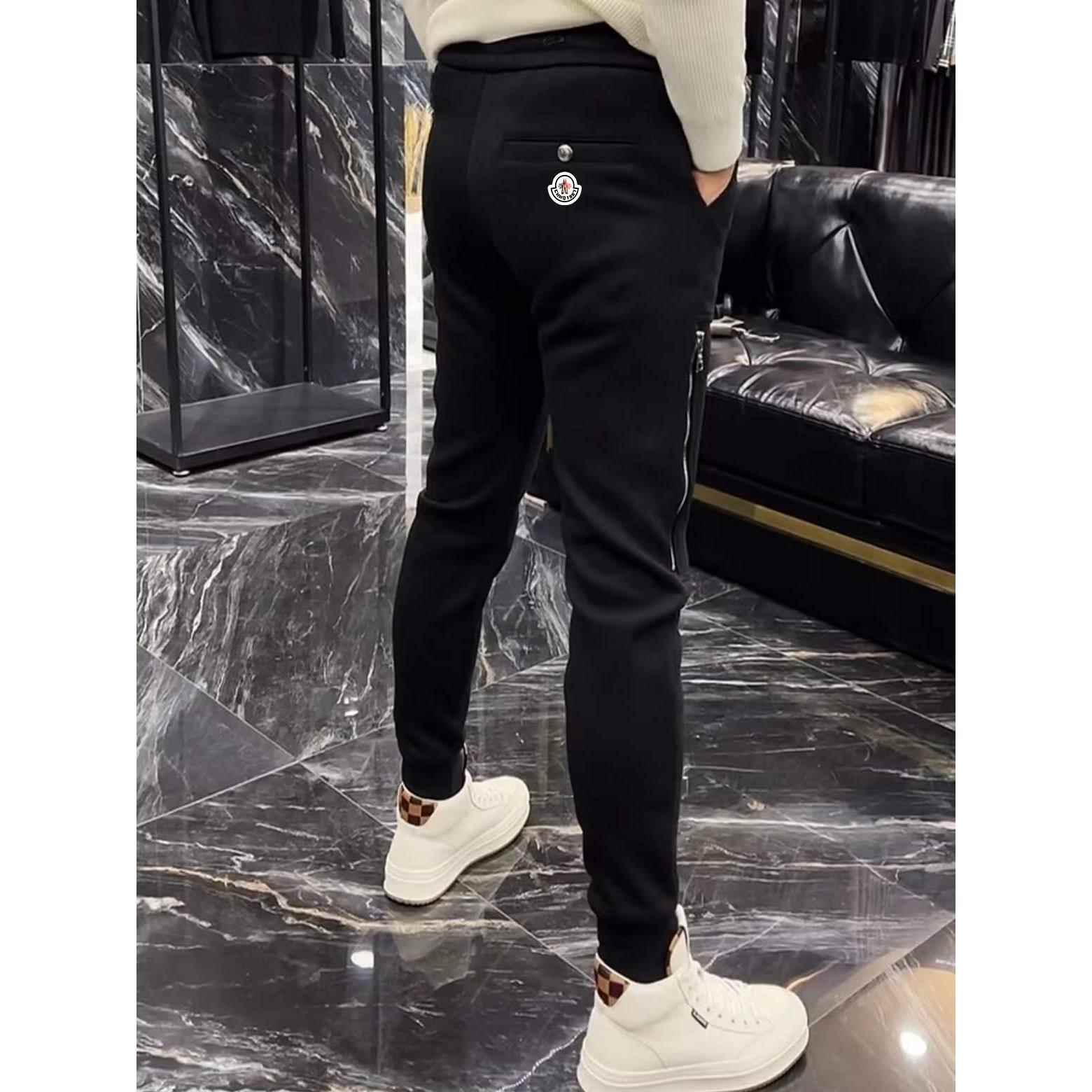 2025男士运动裤时尚男裤冬季男款休闲裤男长裤潮流新款加绒卫裤男