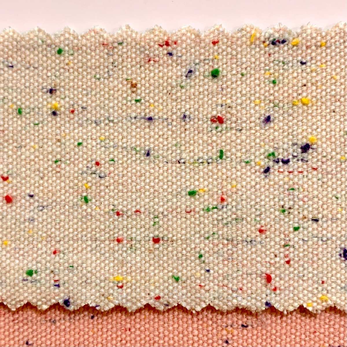 网红爆款彩点帆布 高品质箱包鞋材装饰布