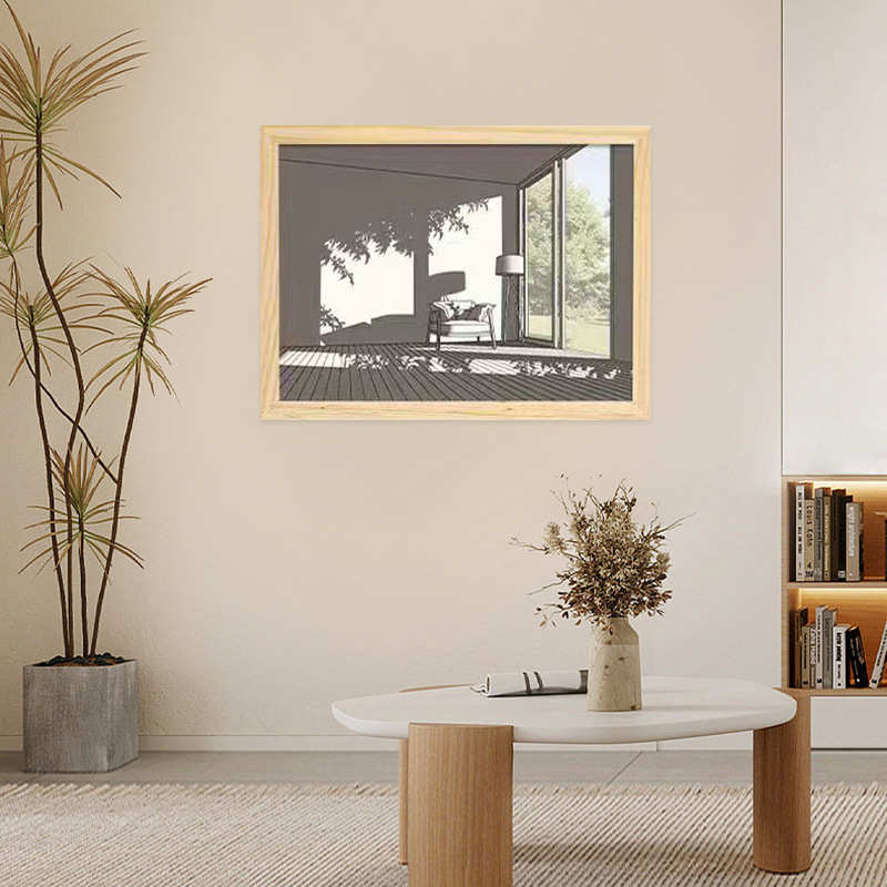 烂漫灯光画抖音艺术卧室网红led光影装饰画二次元素描氛围三色发