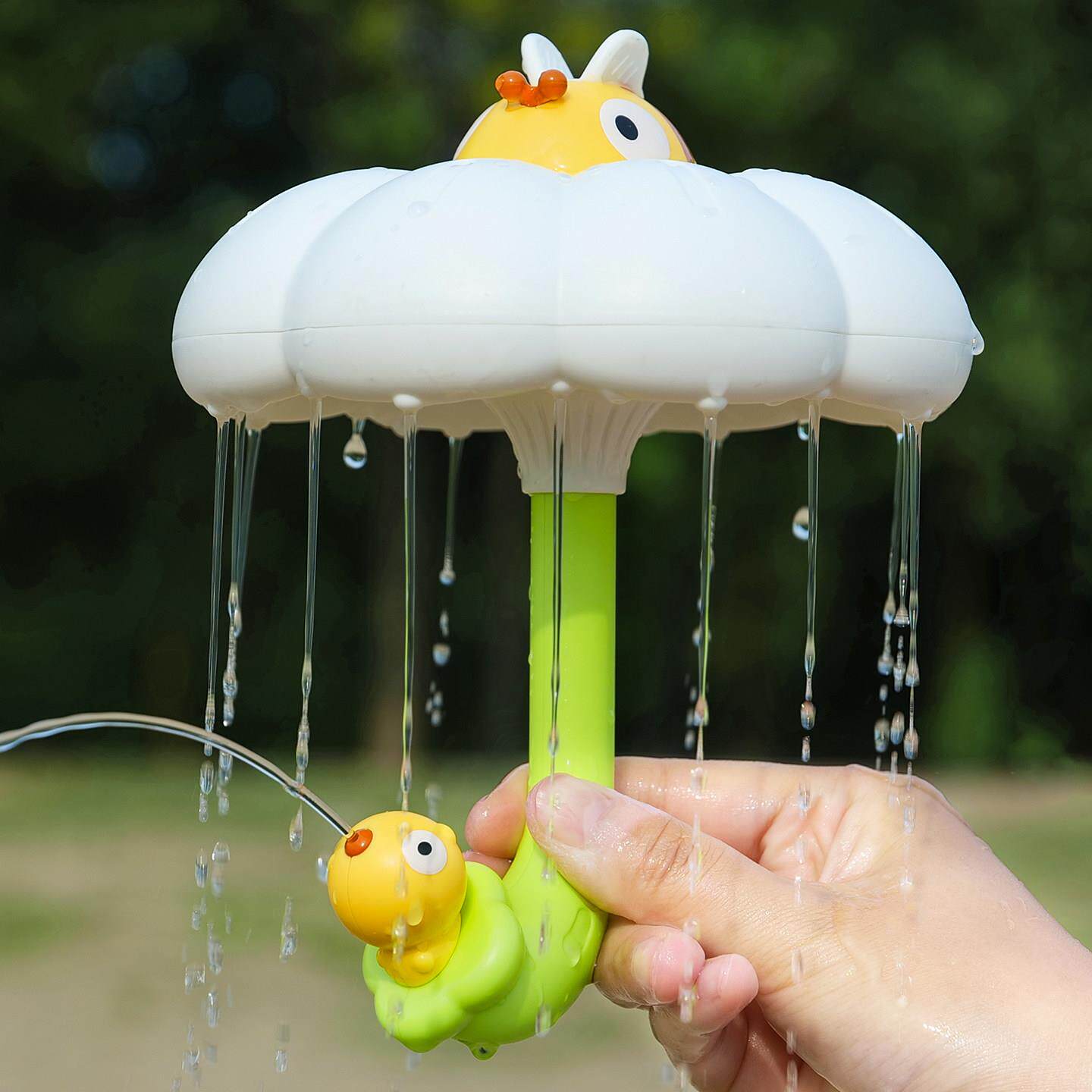 2025新款宝宝洗澡戏水旋转雨伞莲蓬头花洒玩具儿童游泳玩水男女孩