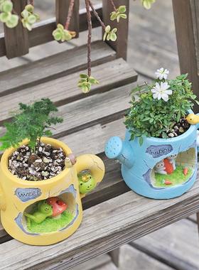 zakkaDIY童趣园艺花盆装饰摆件