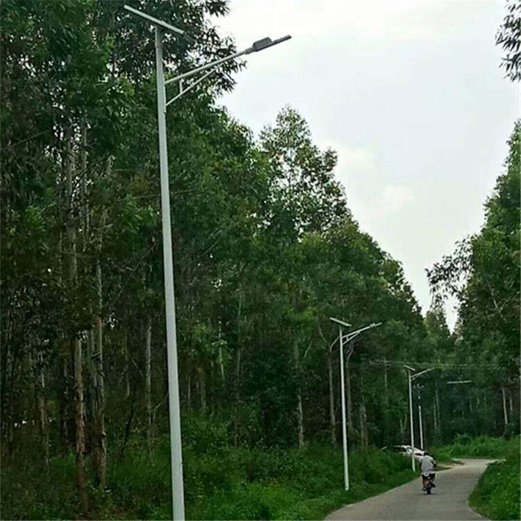 厂家供应太阳能LED路灯 太阳能路灯配件 A字臂6米太阳能灯杆