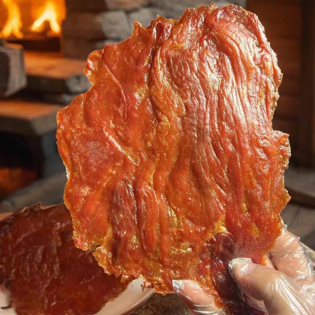 靖江特产新品双鱼金奖原切猪肉脯500g散称付片休闲 零食小吃猪肉
