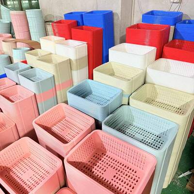 塑料方筛杂物方筐家用收纳沥水篮滤水筐菜篮子厨房储物筛子小方篮