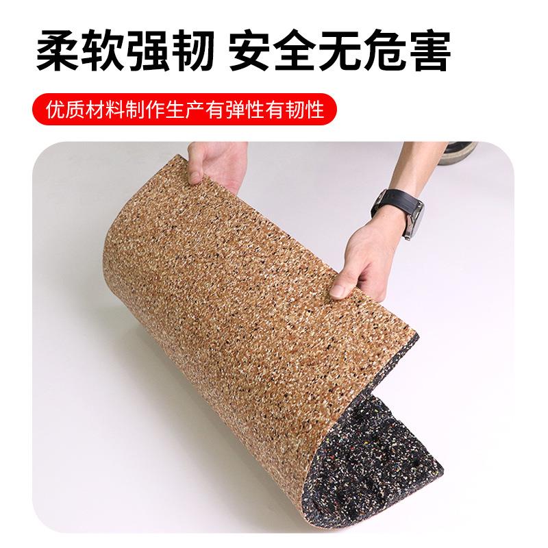 厂家器械区减震地胶室内防火加厚运动地板健身房隔音橡胶地垫