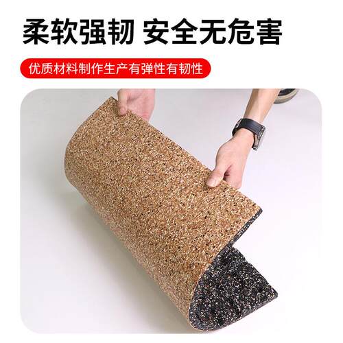 厂家器械区减震地胶室内防火加厚运动地板健身房隔音橡胶地垫