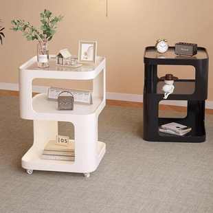 床头柜铁艺可移动带灯家用边柜卧室床头置物架小型免安装创意边几