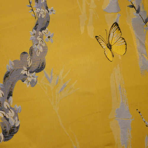 新中式中国风林间蝴蝶红木家具高精密提花抱枕沙发垫布料靠垫面料