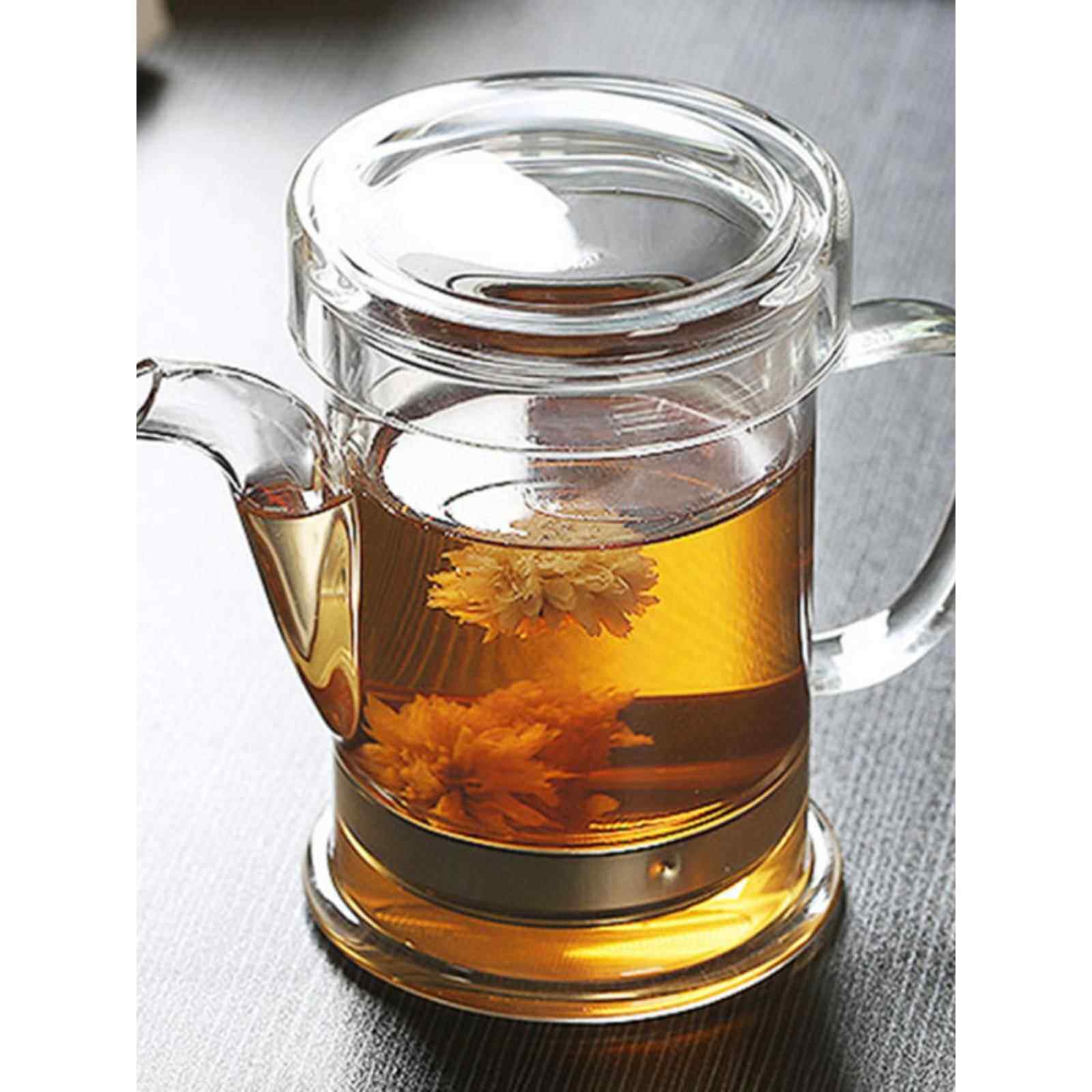 红茶茶壶加厚大号可拆洗耐热玻璃不锈钢过滤耐高温泡功夫茶冲茶器