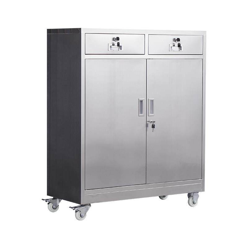 304不锈钢矮柜中二斗床头柜文件柜工具柜医疗储物抽屉活动柜现货