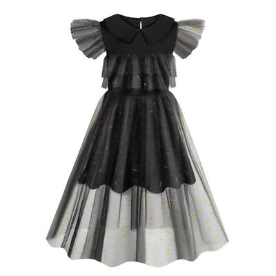 Children Princess Dress Girls Sequin Puff Sleeve Tutu Dress