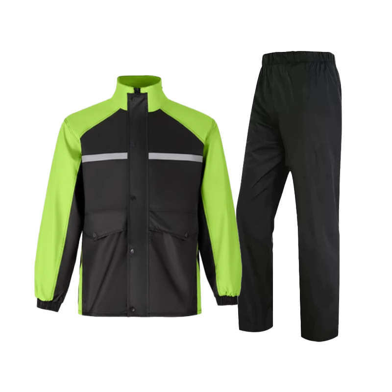 分体摩托车骑行长款全身防暴雨外卖骑手雨衣雨裤成人外穿套装男款